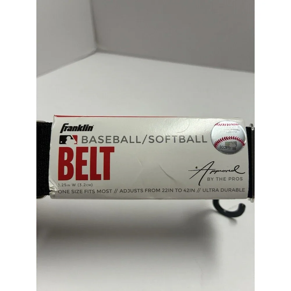 Franklin Black Baseball/Softball Belt - 1.25